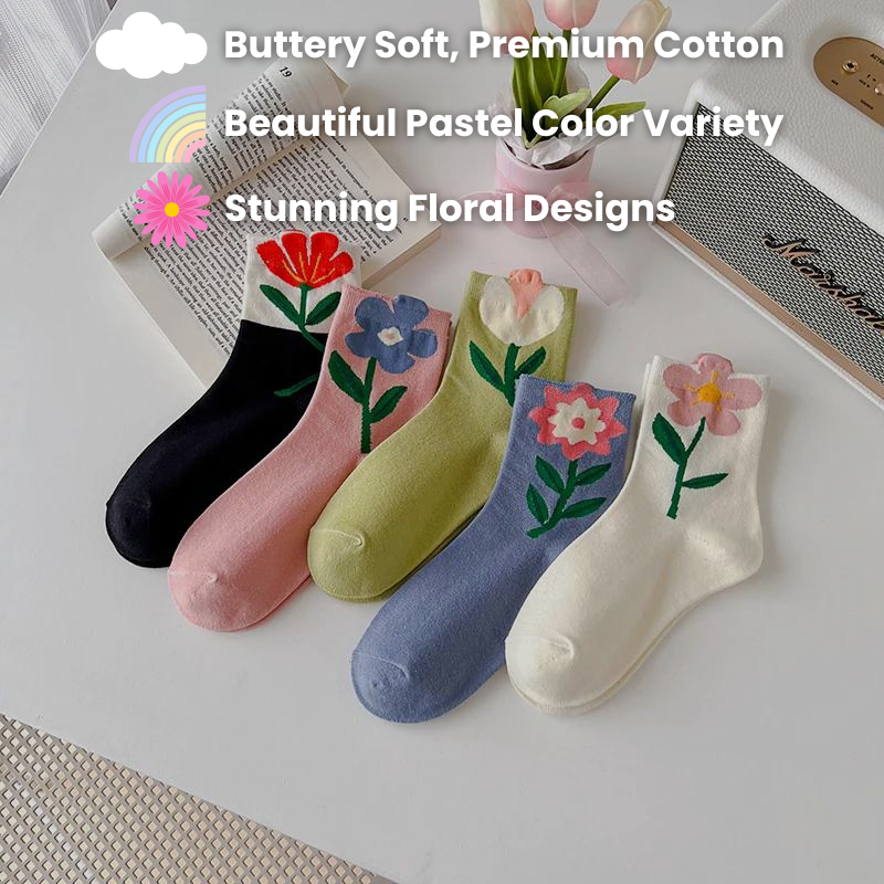 PetalSoft Floral Sock Variety Bundle